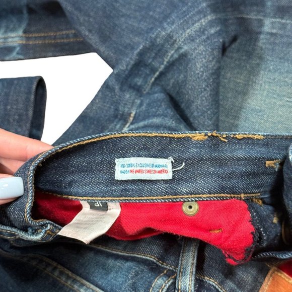 Crate Taper Redline Selvedge Men's Jeans Sz 30 x 30.5 Made in USA - Picture 10 of 16